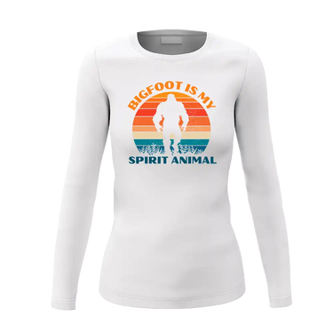 Bigfoot Is My Spirit Animal Women Long Sleeve Shirt